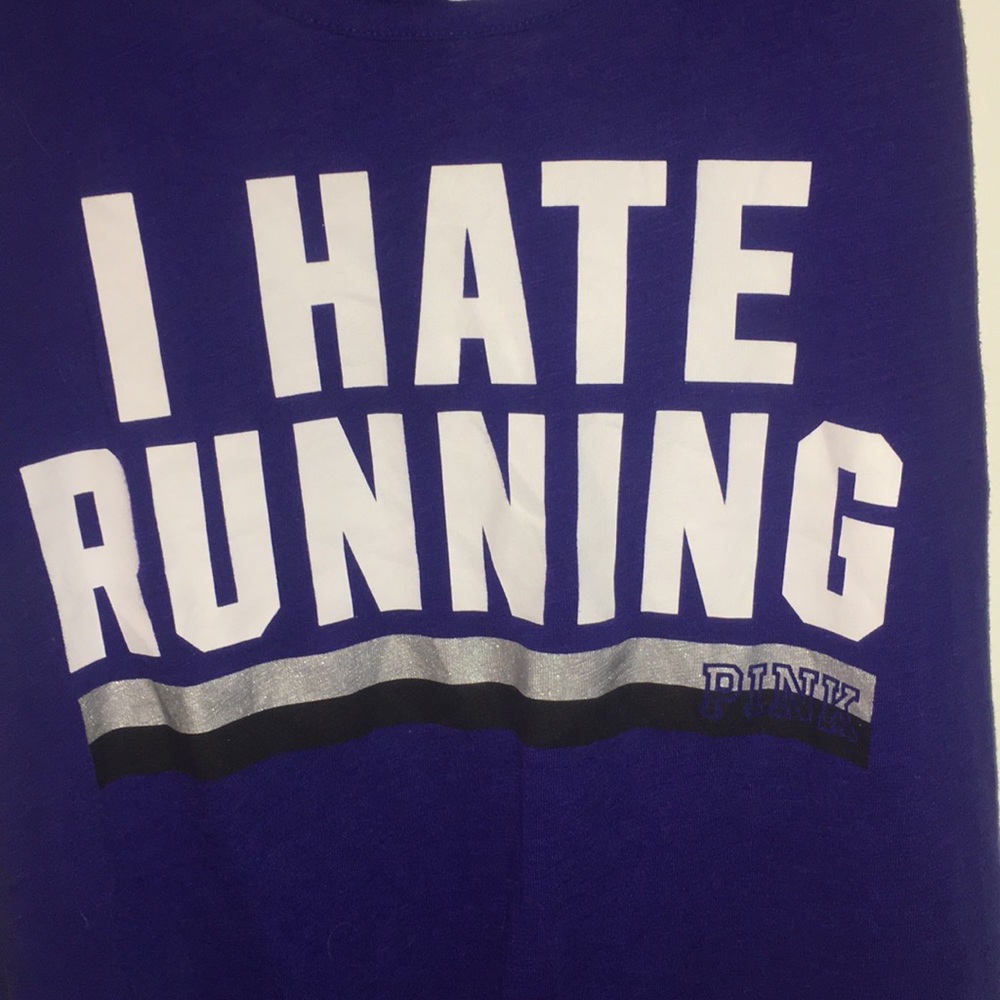 I Hate Running PINK Victoria Secret Tank Top